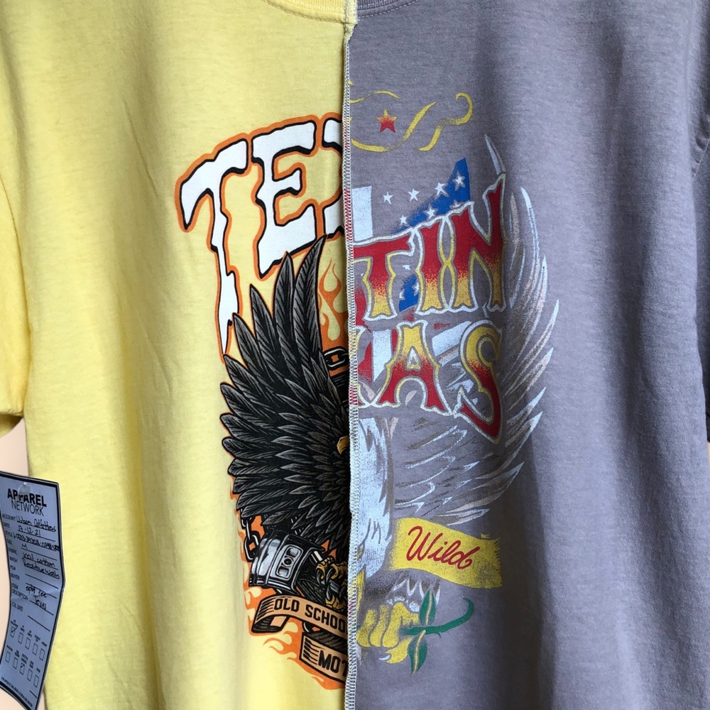 Urban Outfitters NEW Trust the Universe Split T-shirt Texas Biker Boho Women’s M - Picture 6 of 6